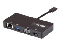 ATEN UH3232 – Mini-dockningsenhet – USB-C – VGA HDMI – GigE