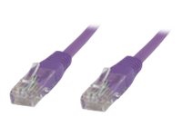 MicroConnect – Nätverkskabel – RJ-45 (hane) till RJ-45 (hane) – 50 cm – UTP – CAT 6 – tvinnad – lila
