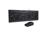 Lenovo Essential Wired Combo – Tastatur  – USB – Engelsk – FRU – for IdeaCentre A540-24  ThinkCentre M72X  M90  M90n-1 IoT  ThinkStation P330 (2nd Gen)  P520