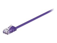 MicroConnect – Nätverkskabel – RJ-45 (hane) till RJ-45 (hane) – 2 m – UTP – CAT 6 – tvinnad platt – lila