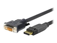 VivoLink Pro – DisplayPort-kabel – DisplayPort (hane) till DVI-D (hane) – 1 m – sprintlåsning tumskruvar