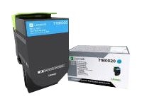 Lexmark X317 - Cyan - original - tonerpatron LCCP, LRP - for Lexmark CS317dn, CS417dn, CS517de, CX317dn, CX417de