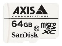 AXIS Surveillance – Flash-minneskort (microSDXC till SD-adapter inkluderad) – 64 GB – Class 10 – microSDXC – vit (paket om 10) – för AXIS D201 M3085 M3086 M4308 M5075 P3818 Q1656 Q1715 Q1942 Q6100  P37 Series