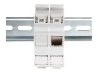 Digitus Professional – Adapter för montering av trapetsjack på DIN-skena – 1 port