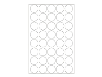 Produktfoto för HERMA - Tätningsetikett - 19 mm diameter - transparent - polyester (paket om 640)