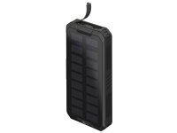 Utomhus snabbladdning Powerbank med solceller 20.000 mAh (USB-C™ PD QC 3.0)