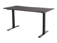 Fourze D1600 – Skrivbord – rektangulär – svart – svart bas