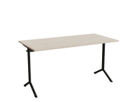 Bord Atlas 1130, 1400x700mm, eg højtrykslaminat, sortolivent stel