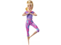 Mattel Made to Move Barbie Doll - Floral Gymnast, rosa antrekk (FTG80/GXF04)