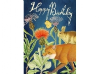 Madame Treacle B6-kort med konvolutt Birthday Fox & Rabbit