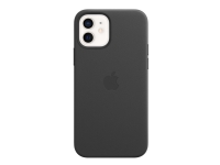 Apple – Baksidesskydd för mobiltelefon – med MagSafe – läder – svart – för iPhone 12 12 Pro