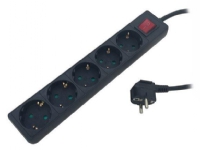 Okko Ext Cord Dy-B-05Kp 3X1,5 3M 5P Gr R Blck