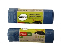 Garbage Bags Okko Str Blue Ds 35L 15Pcs Kjøkkenutstyr - Husholdningstilbehør - Søppelsortering