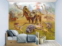 Dinosaur Kingdom tapet 243 x 305 cm Maling og tilbehør - Veggbekledning - Veggmaleri