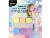 Derform Pastel face paints 6 KIDEA colors