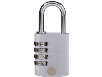 YALE Y151B/40/130/1 Hengelås 40 mm Sølv kombinasjonslås (Y151B/40/130/1)