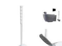 Sanimaid Seoul toiletbørste - Hvid væghængt. Hygiejnisk og antibakteriel. 1 stk