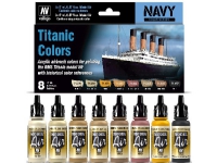 Bilde av Model Air Set Titanic Colors 8x17ml Navy Colors