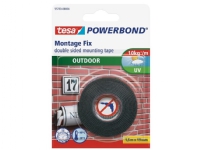 Tesa Dobbeltsidig Powerbond monteringstape for utendørs bruk 1,5m 19mm (H5575004) Papir & Emballasje - Emballasjeteip - Emballasjeteip