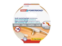 Tesa Powerbond monteringstape for LED-strips 2X 5m x 9mm (H5571400) Papir & Emballasje - Markering - Etiketter og Teip
