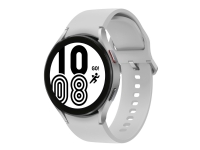Samsung Galaxy Watch4 – 44 mm – silver – smart klocka med sportband – vit – display 1.36 – 16 GB – NFC Wi-Fi Bluetooth – 30.3 g