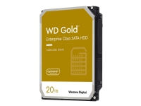 WD Gold WD201KRYZ – Hårddisk – 20 TB – intern – 3,5 – SATA 6Gb/s – 7200 rpm – buffert: 512 MB