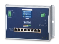 PLANET IP30 IPv6/IPv4 L2+ 8-Port hanterad L2/L2+ Full duplex Strömförsörjning via Ethernet (PoE) stöd Monteringsbar på väggen