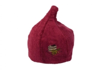 Namu_Tekstil Sauna Hat (Burgundy Colour) Vedovner
