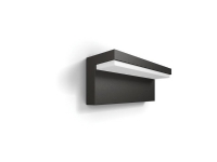 Philips myGarden Bustan-vegglampe, 9 W, Vegglys, Antrasitt, Aluminium, Syntetiske, IP44, Hage, Terrasse, I