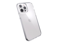 Speck Presidio Perfect-Clear – Baksidesskydd för mobiltelefon – Microban – klar – för Apple iPhone 13 Pro Max