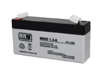 MW Power MWS 1.3-6 Slutna blybatterier (VRLA) 6 V 1 styck Svart 1,3 Ah 310 g