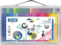 Påfuglmarkører 50stk i plastkoffert 0615350PCK MILAN