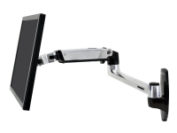 Ergotron LX - Monteringssett (veggmontering, skjermarm) - for LCD-skjerm - aluminium - polert aluminium - skjermstørrelse: inntil 34