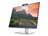 HP E27m G4 Conferencing Monitor - E-Series - LED-skjerm - 27 - 2560 x 1440 QHD @ 75 Hz - IPS - 300 cd/m² - 1000:1 - 5 ms - HDMI, DisplayPort, USB-C - høyttalere - sølv (stativ), svart hode