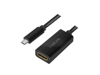 LogiLink UA0380, 0,15 m, USB Type-C, HDMI, hane, hona, rak