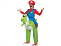 Disguise Super Mario Inflatable Costume Mario Riding Yoshi (Child One Size)