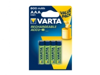 Varta Rechargable Accu - Batteri 4 x AAA-type - NiMH - (ladbare) - 800 mAh