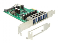 Delock PCI Express Card > 6 x extern + 1 x intern USB 3.0 - USB-adapter - PCIe 2.0 - USB 3.0 x 7 PC tilbehør - Kontrollere - IO-kort