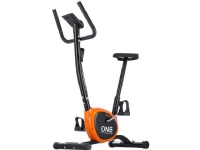 One Fitness RW3011 mekanisk stationär cykel svart och orange