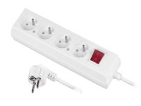 Bilde av Aw White Household Actributor 4 Sockets 1.5m With Earth Connector, External Switch