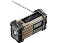 Outdoorradio Sangean MMR-99 FM Solcellepanel, stænkvandsbeskyttet, støvtæt, Lommelygte Brun TV, Lyd & Bilde - Stereo - Radio (DAB og FM)