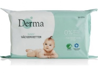Våtservetter Derma Baby utan parfym Svanetikett Astma/Allergi 64 st,64 st/pk