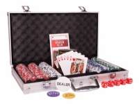 Pokersjetonger i en aluminiumskoffert på 300 stykker Leker - Spill