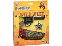 Gonher cowboyrevolver med hylster og badge - 239852