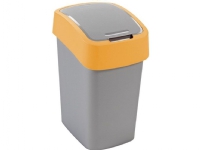 Curver Pacific Flip avfallsbeholder for sortering, tilting, 10L, gul (CUR000226) Kjøkkenutstyr - Husholdningstilbehør - Søppelsortering