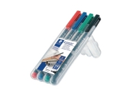 OHP-penna Staedtler® Lumocolor® 318WP-4 permanent 0,6mm Fin – med 4 stk. färger