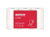 Toiletpapir Katrin Classic 400 2-lags 48m - (42 ruller pr. karton) Rengjøring - Tørking - Toalettpapir og dispensere