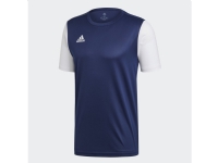 Adidas DP3232, Voksen, Hankjønn, Blå, Hvit, T-skjorte, Fargevask (40 °C)