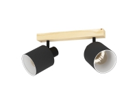 EGLO BATALLAS, Spotlight på skinne, E27, 2 ampuller, 10 W, 220-240 V, Sort, Brun, Hvit