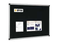 Opslagstavle Bi-Office® Maya HxB 90 x 120 cm, aluminiumsramme, sort interiørdesign - Tavler og skjermer - Oppslagstavler